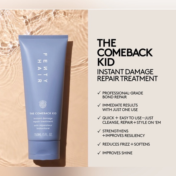 Fenty Beauty Hair The Comeback Kid Repair Treatment - Lavender Blue Tube - Picture 5 of 12